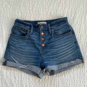 Madewell High Rise Denim Shorts